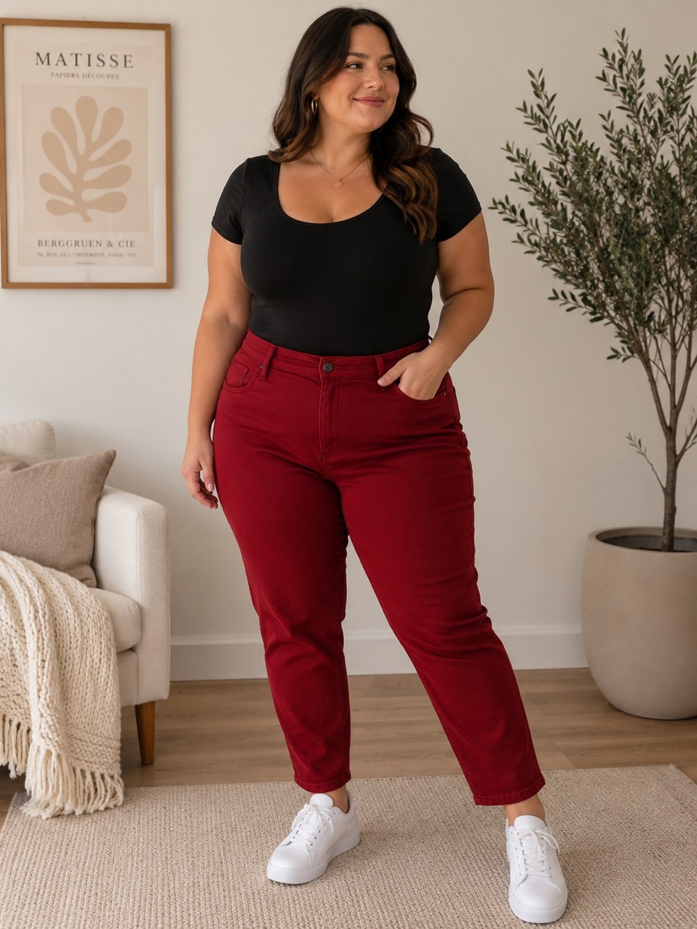 NYDJ Red Skinny Legging Denim Jeans Women’s size 18P